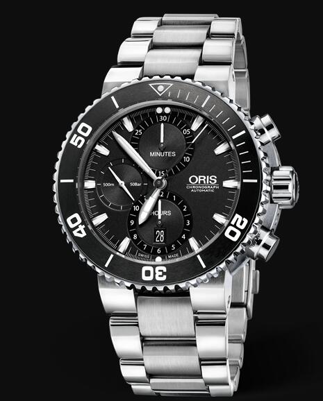 Review Oris Aquis Chronograph 46mm 01 774 7655 4154-07 8 26 01PEB Replica Watch - Click Image to Close